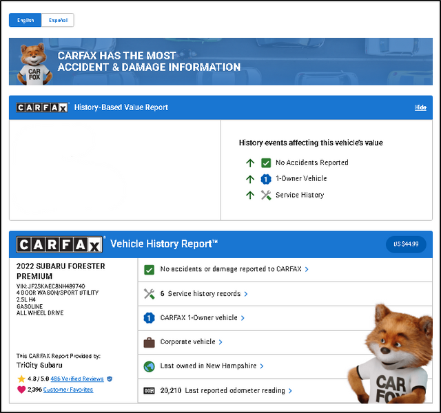 2022 Subaru Forester Premium — SUV — 22,999 mi — Somersworth, NH