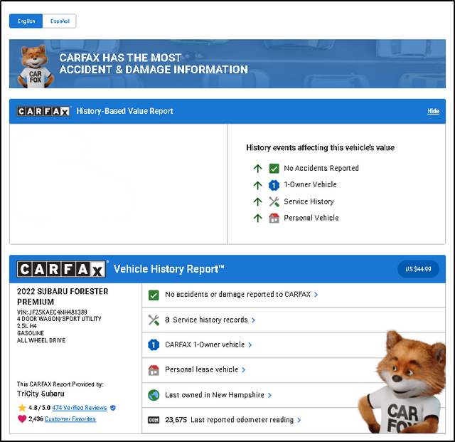 2022 Subaru Forester Premium — SUV — 23,675 mi — Somersworth, NH