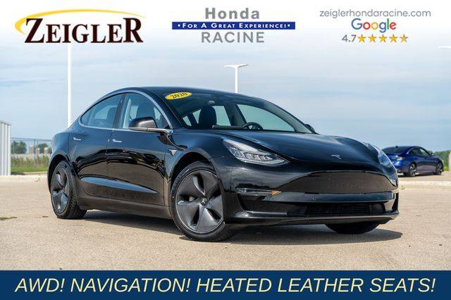 2020 Tesla Model 3 Long Range — Sedan — 76,249 mi — Mount Pleasant, WI