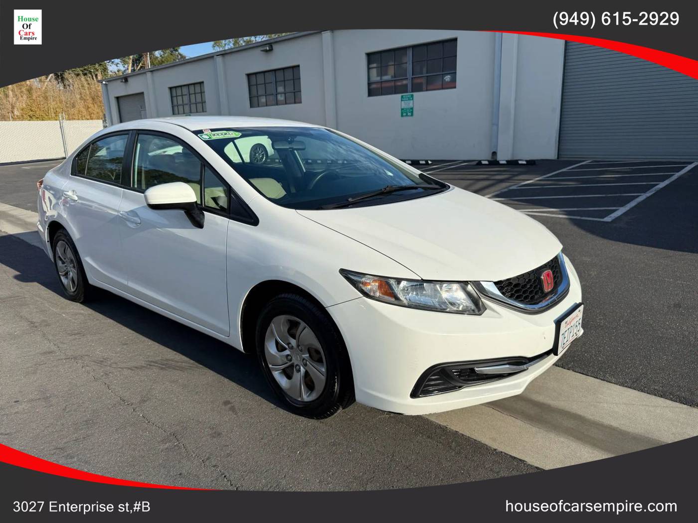 2014 Honda Civic LX — Sedan — 107,277 mi — Costa Mesa, CA