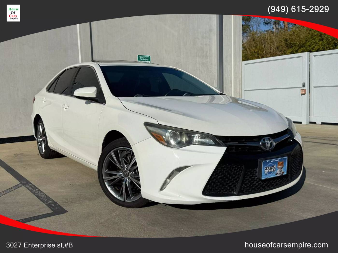 2016 Toyota Camry SE — Sedan — 78,002 mi — Costa Mesa, CA