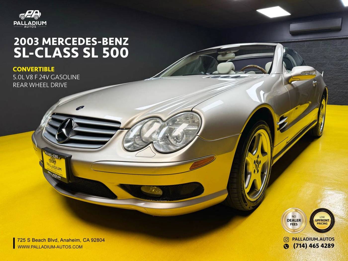 2003 Mercedes-Benz SL SL 500 — Convertible — 43,563 mi — S Anaheim, CA