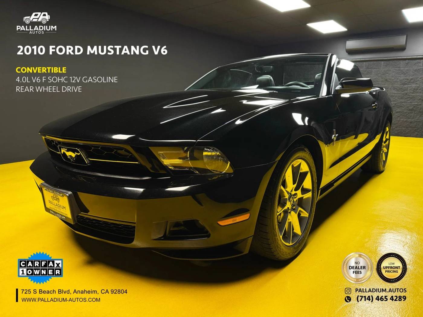 2010 Ford Mustang V6 — Convertible — 79,320 mi — S Anaheim, CA