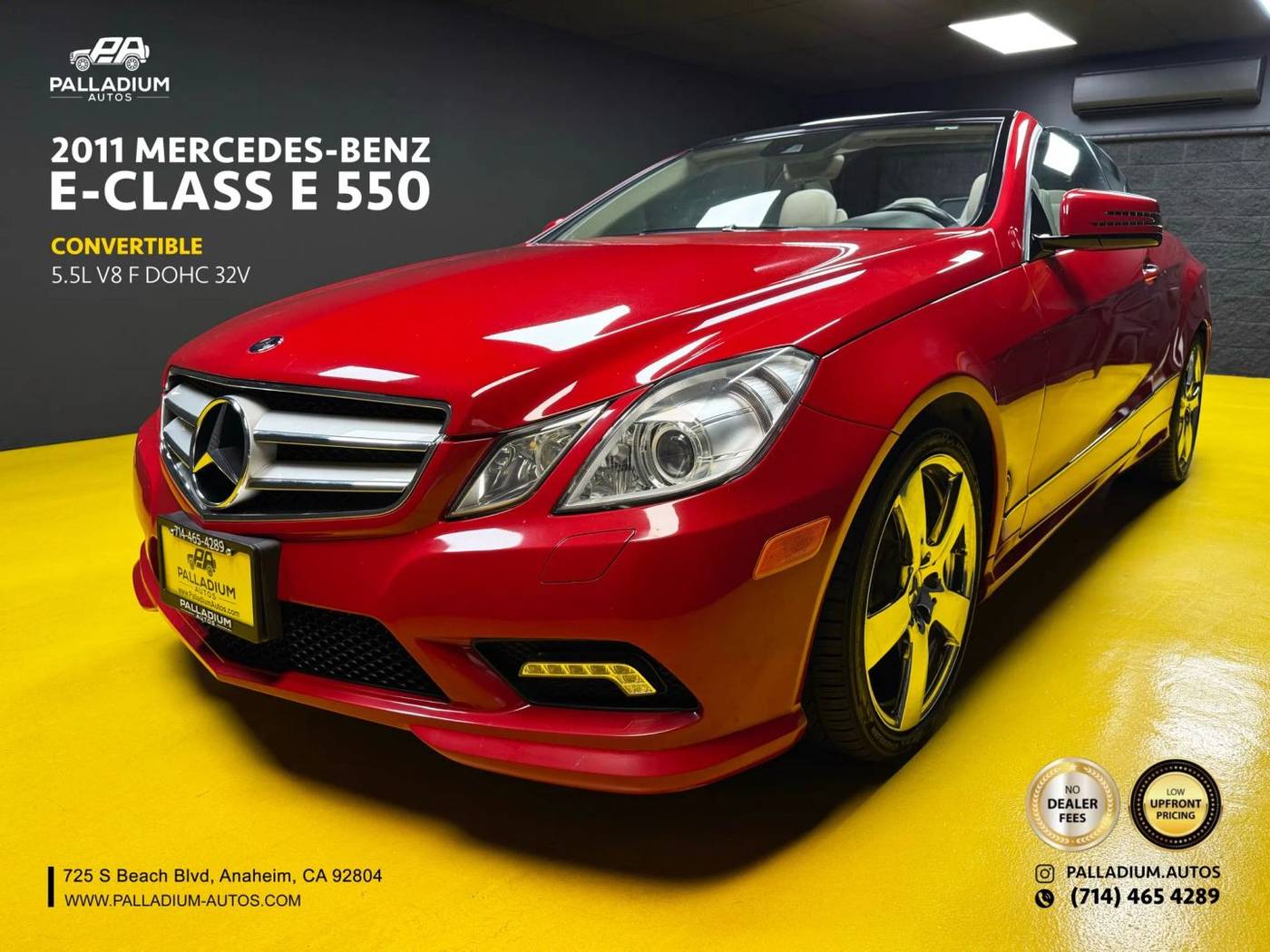 2011 Mercedes-Benz E-Class E 550 — Convertible — 50,528 mi — S Anaheim, CA