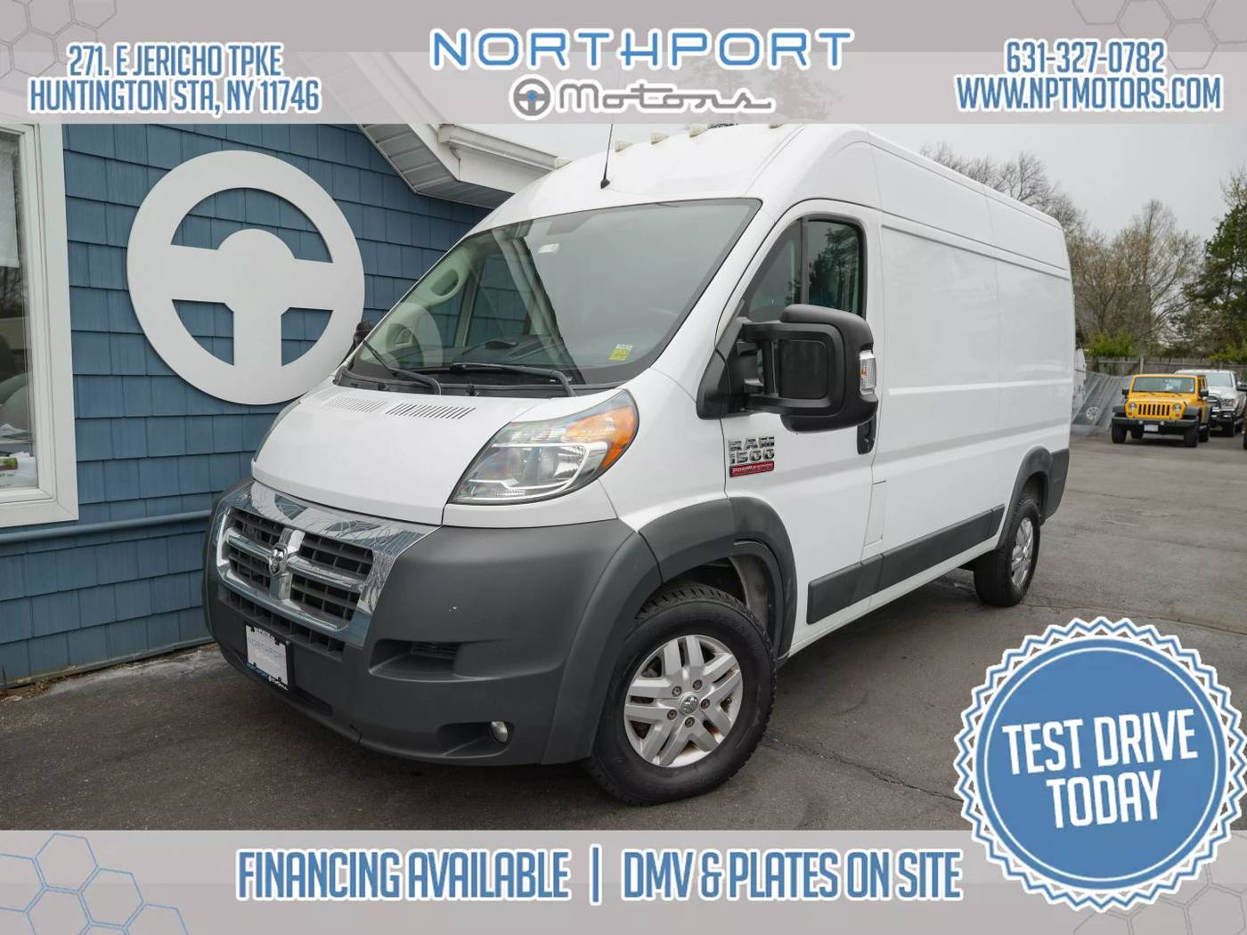 2018 Ram ProMaster Cargo Van 1500 — Cargo Van — 118,000 mi — Huntington Station, NY