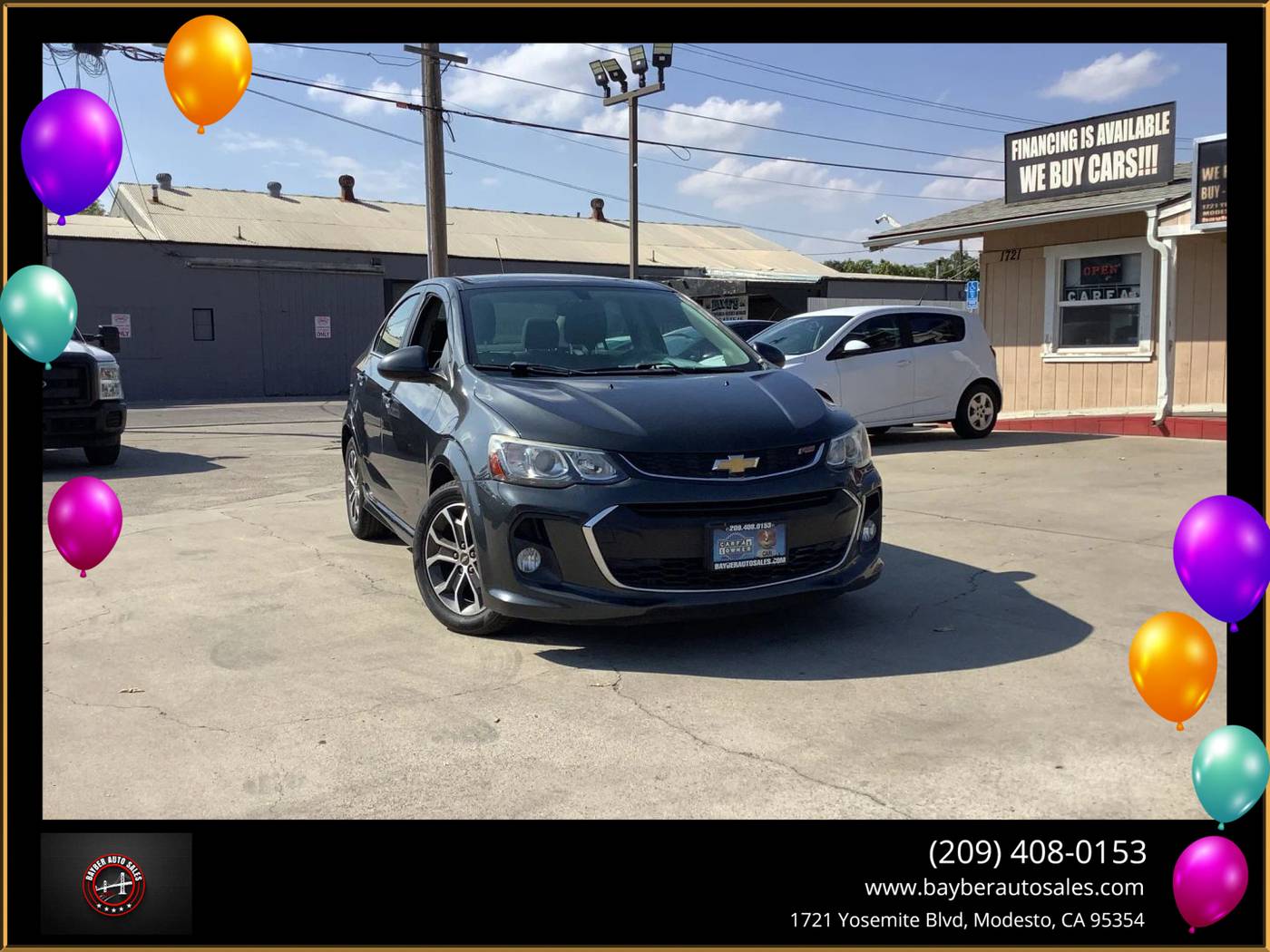 2017 Chevrolet Sonic LT — Sedan — 86,785 mi — Modesto, CA