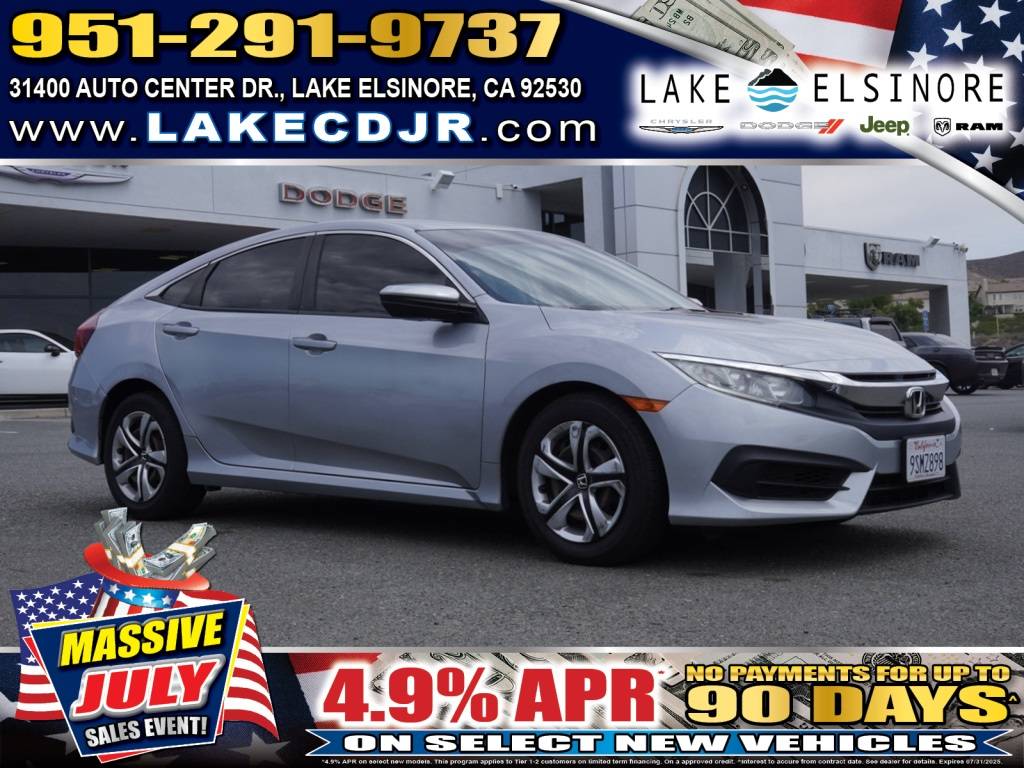 2017 Honda Civic LX — Sedan — 73,860 mi — Lake Elsinore, CA