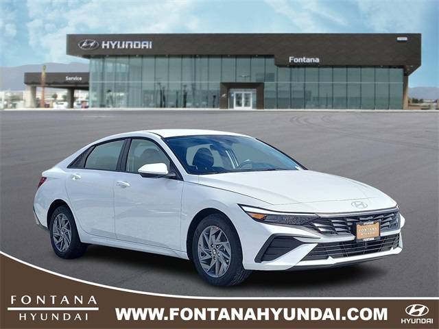 2025 Hyundai Elantra Hybrid Blue — Sedan — 4,066 mi — Fontana, CA