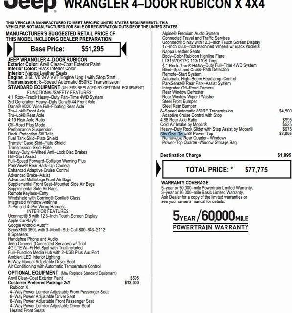 2024 Jeep Wrangler Rubicon X