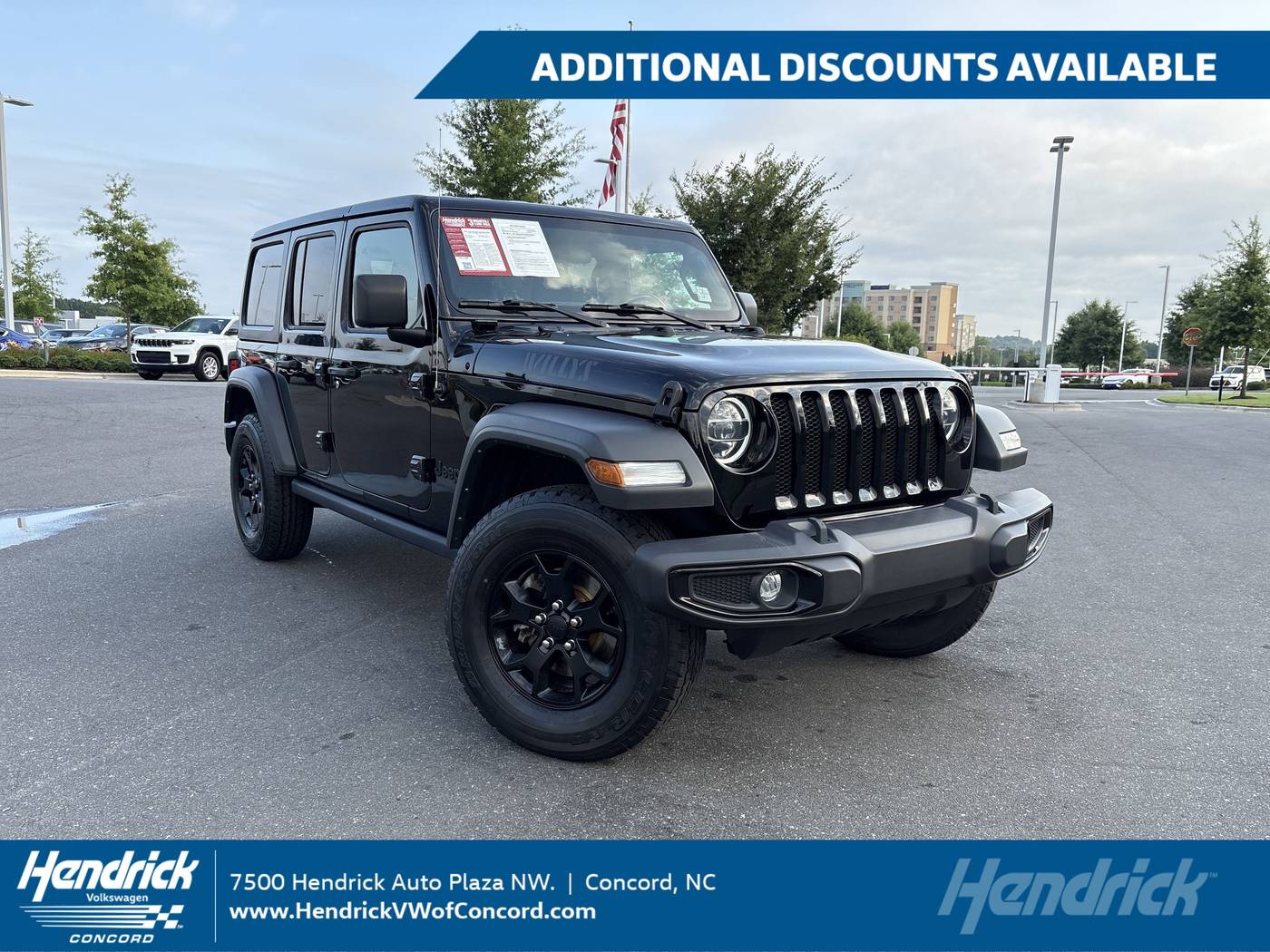 2021 Jeep Wrangler Willys — SUV — 70,456 mi — Concord, NC