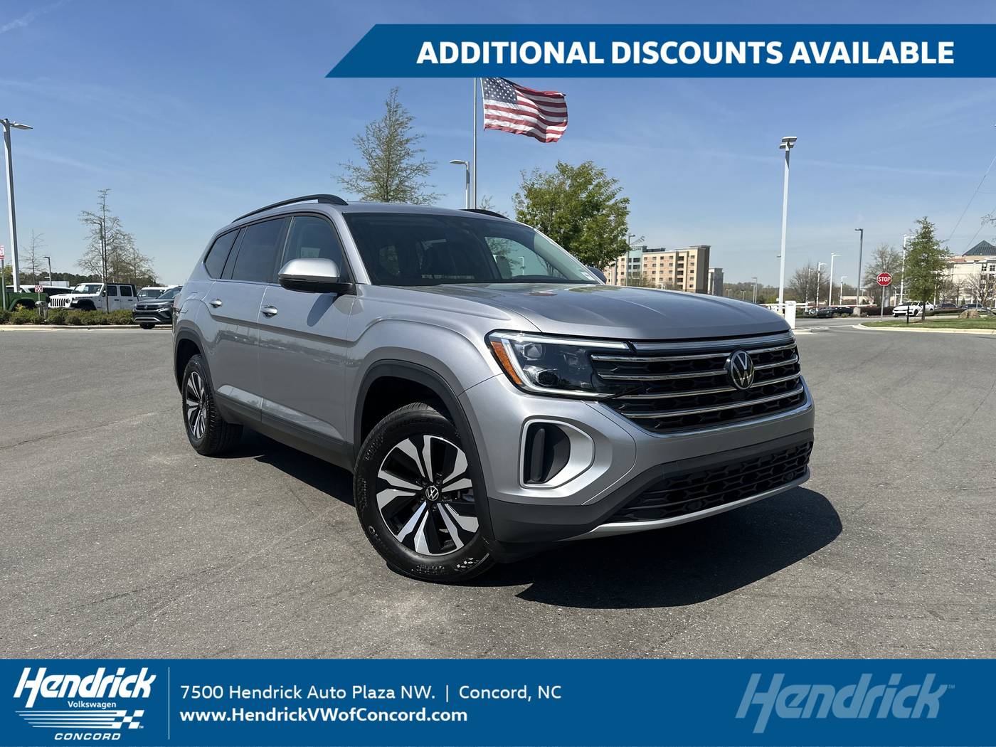 2024 Volkswagen Atlas SE — SUV — 8,621 mi — Concord, NC