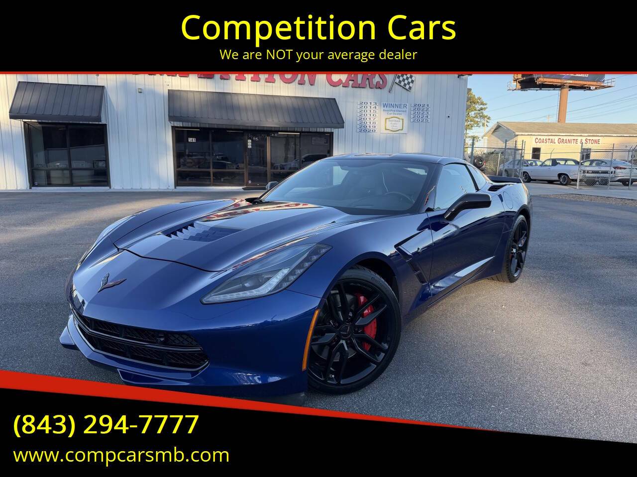 2016 Chevrolet Corvette Z51 2LT — Coupe — 30,525 mi — Myrtle Beach, SC