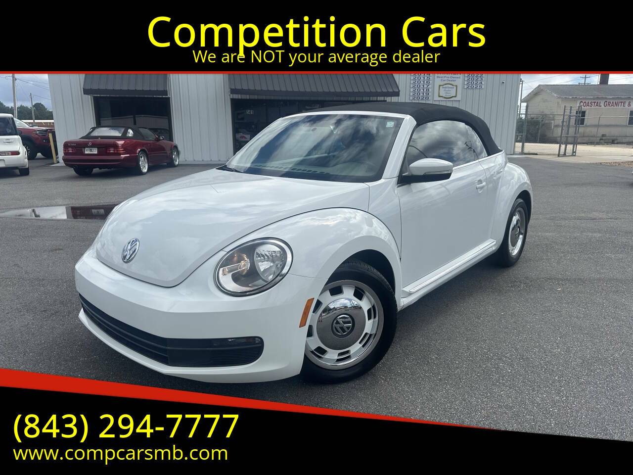 2015 Volkswagen Beetle 1.8T Classic — Convertible — 63,843 mi — Myrtle Beach, SC