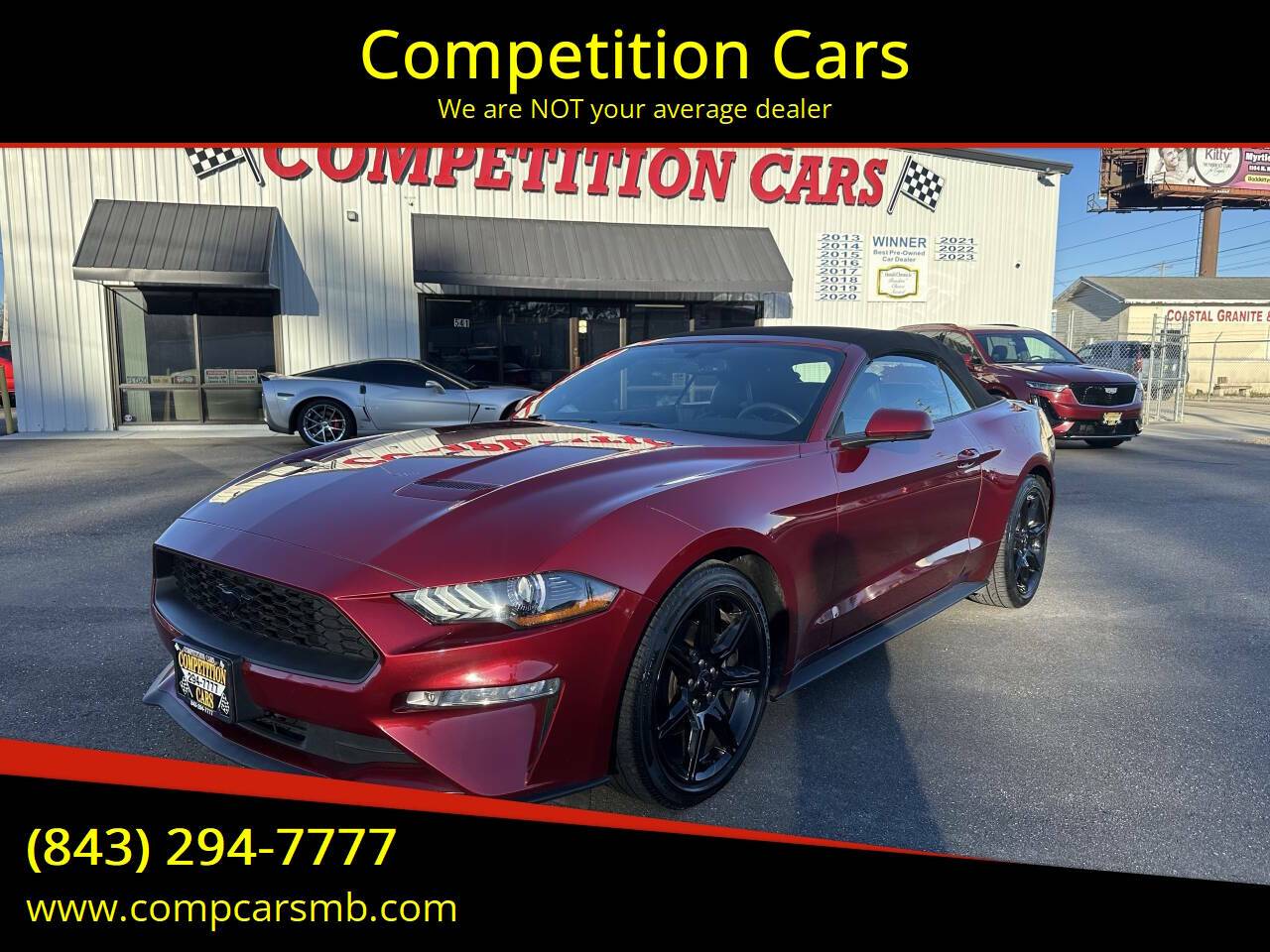 2018 Ford Mustang EcoBoost Premium — Convertible — 33,618 mi — Myrtle Beach, SC