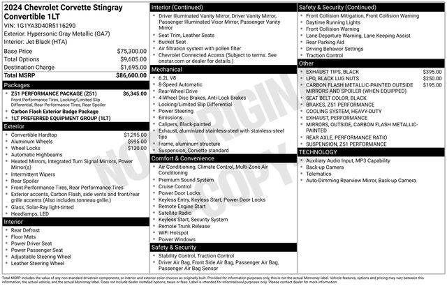 2024 Chevrolet Corvette 1LT