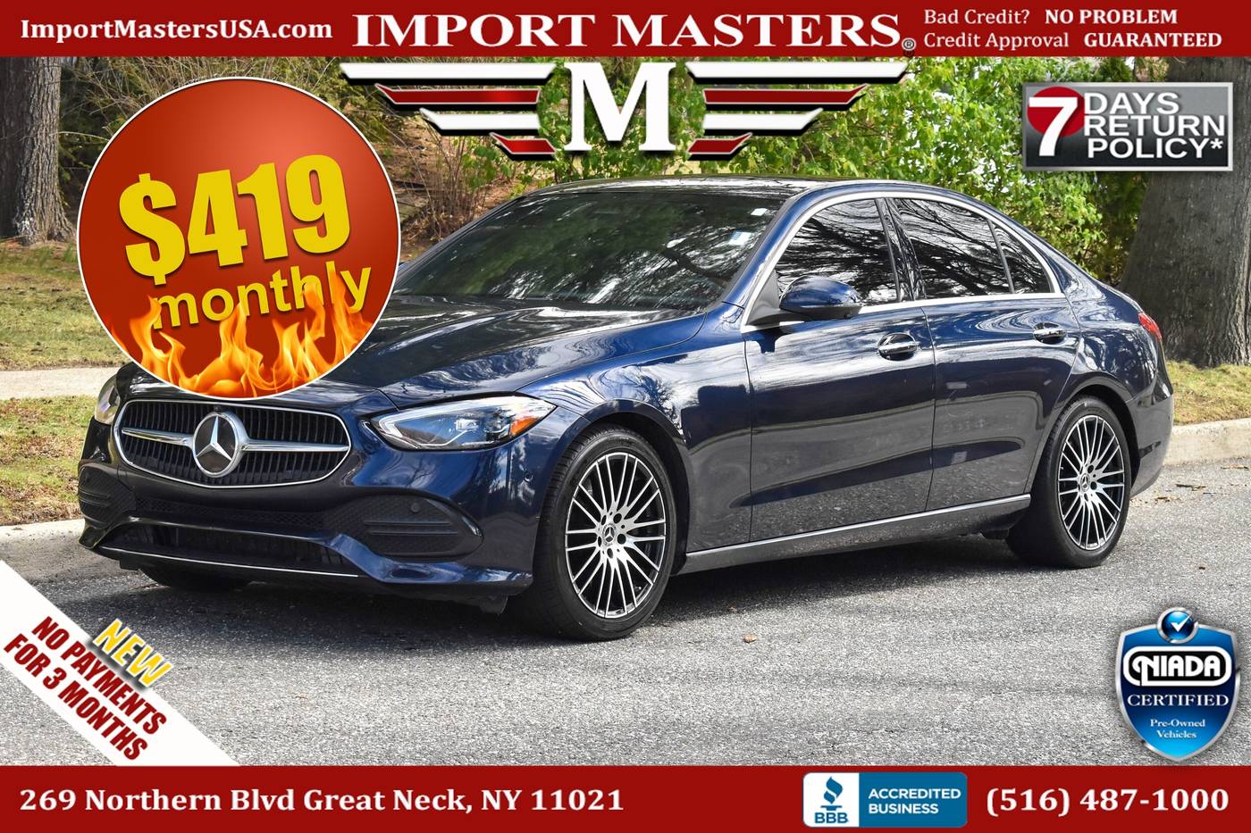 2022 Mercedes-Benz C-Class C 300 — Sedan — 43,561 mi — Great Neck, NY