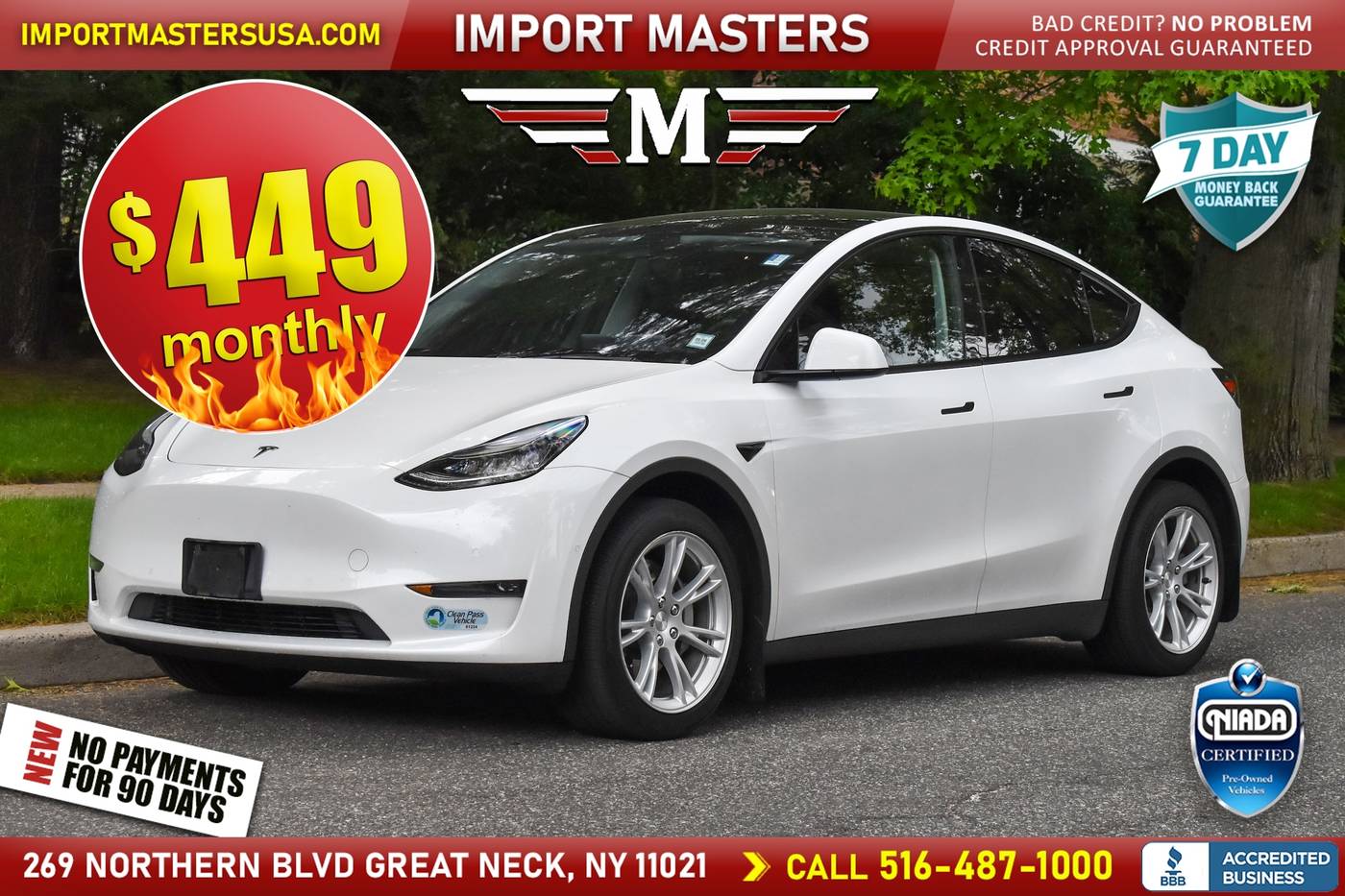 2020 Tesla Model Y Long Range — SUV — 56,581 mi — Great Neck, NY