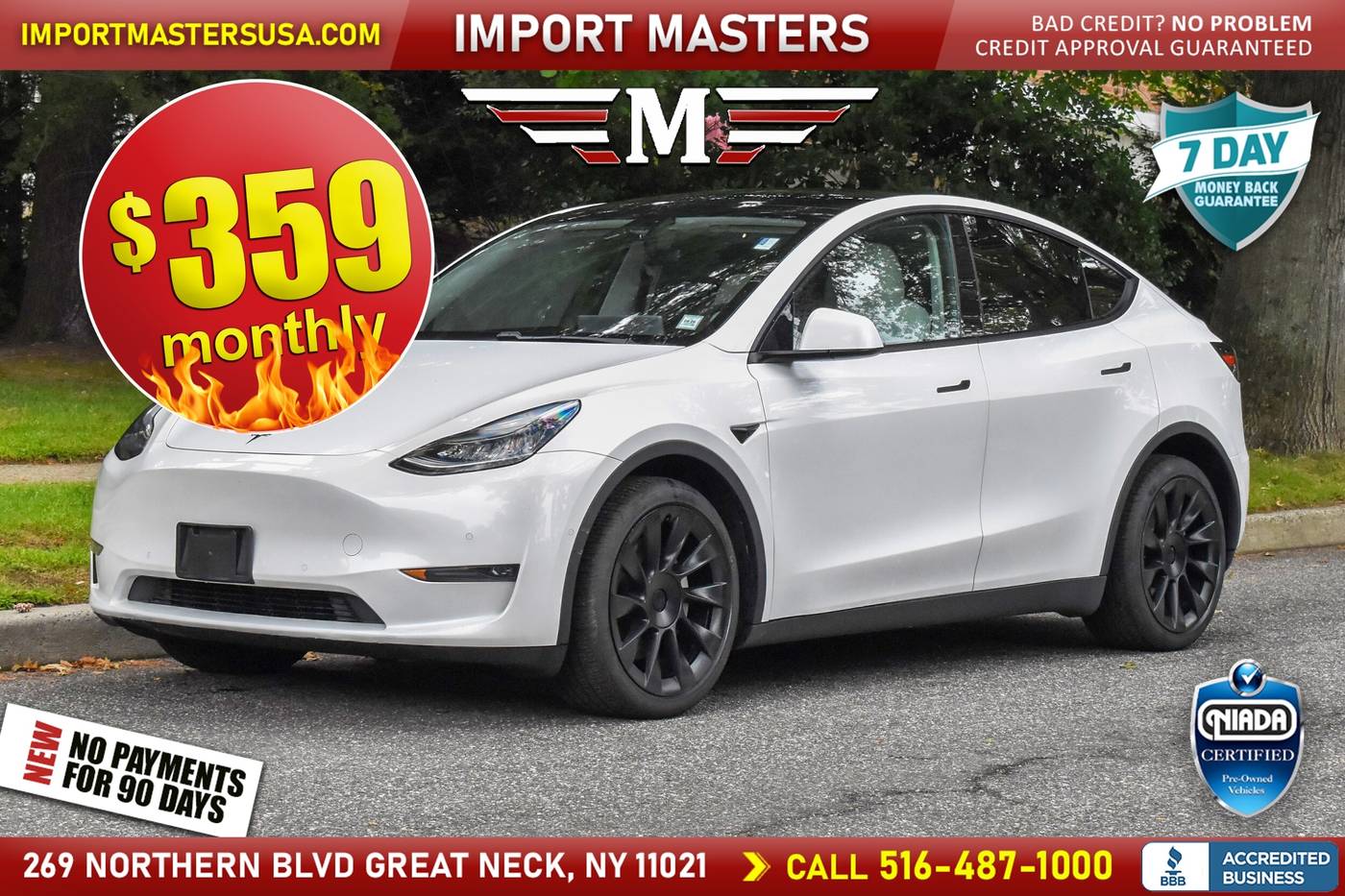 2021 Tesla Model Y Long Range — SUV — 61,152 mi — Great Neck, NY
