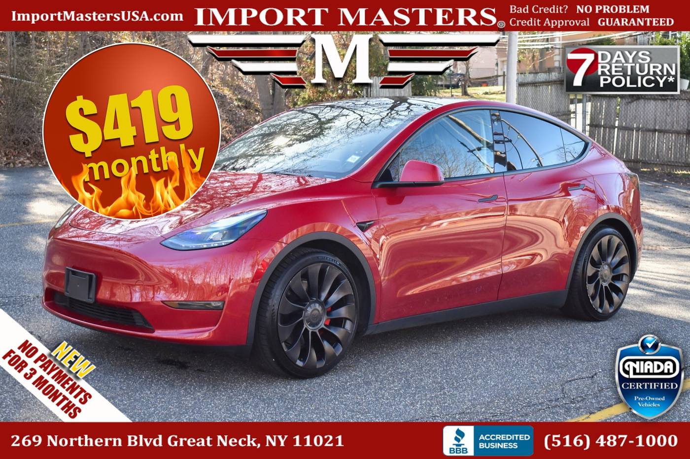 2022 Tesla Model Y Performance — SUV — 18,043 mi — Great Neck, NY