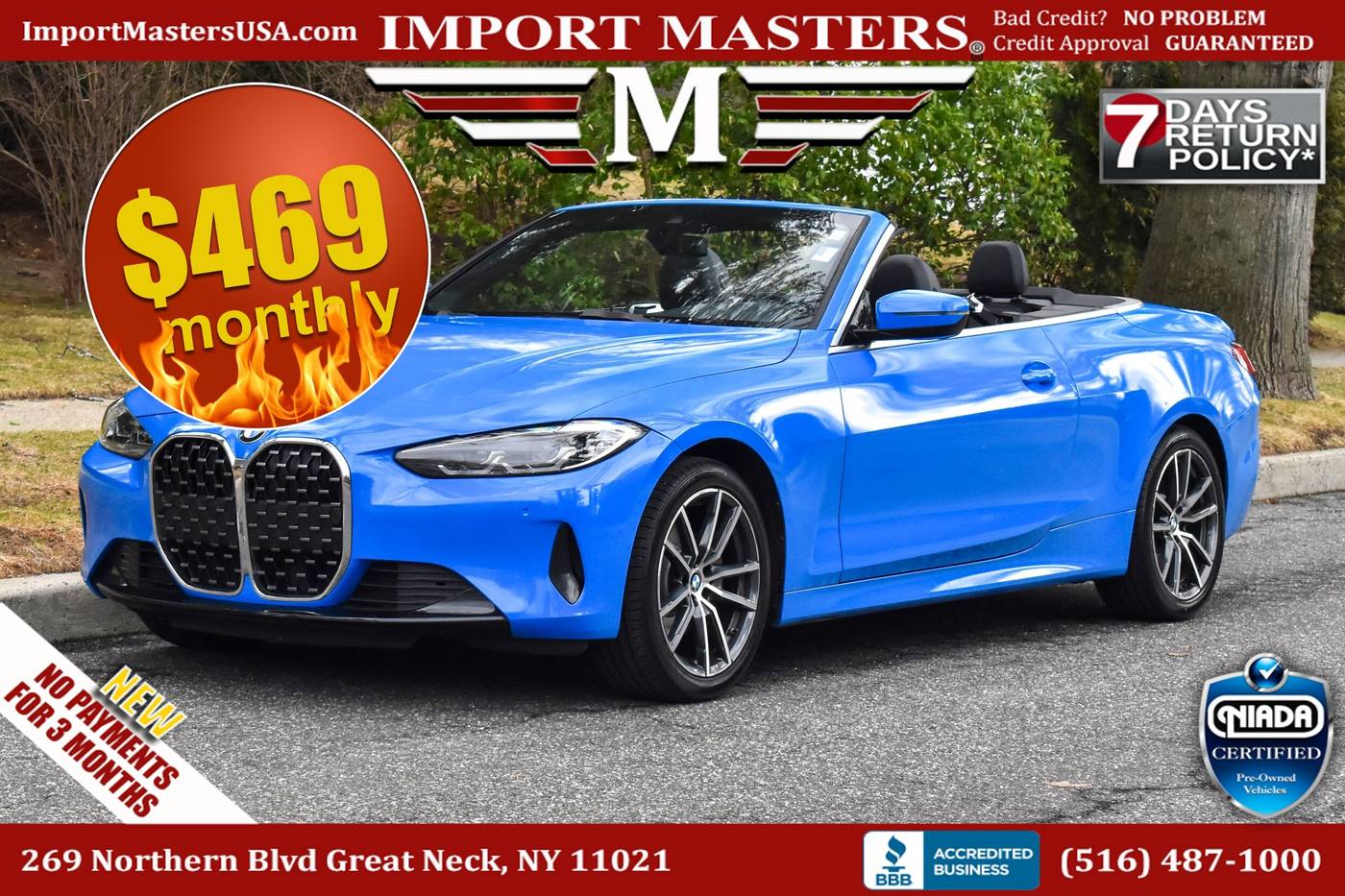 2022 BMW 4 Series 430i — Convertible — 47,970 mi — Great Neck, NY
