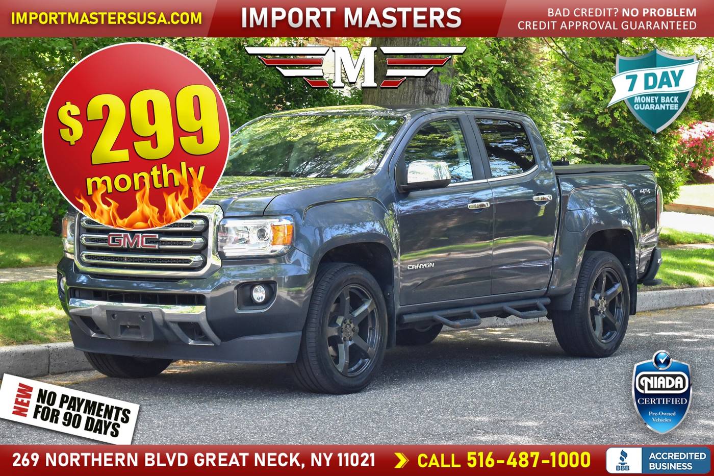 2017 GMC Canyon SLT — Pickup Truck — 94,341 mi — Great Neck, NY