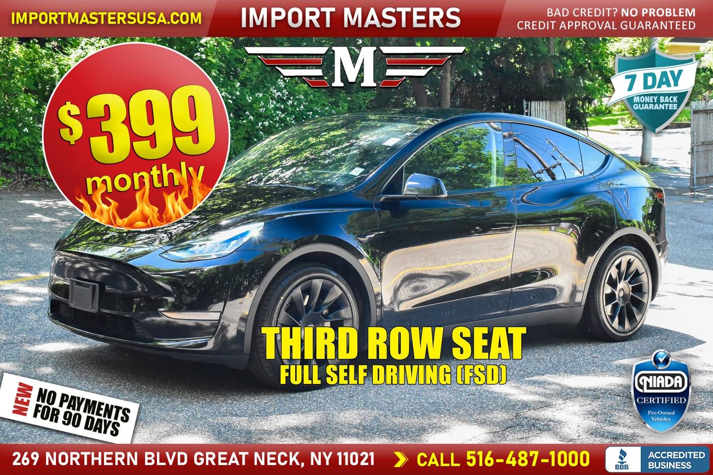 2021 Tesla Model Y Long Range — SUV — 33,388 mi — Great Neck, NY