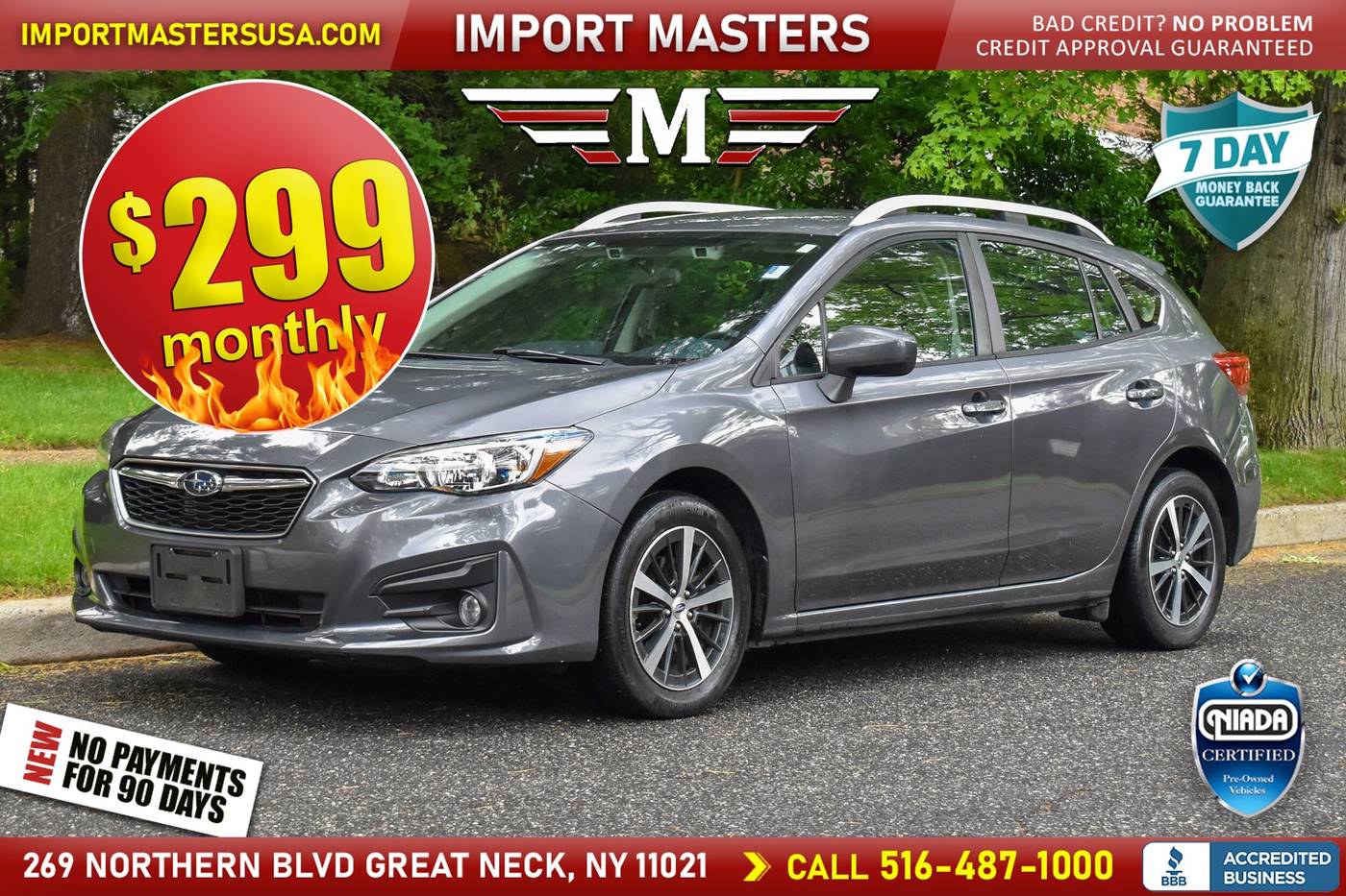 2019 Subaru Impreza 2.0i Premium — Hatchback — 56,185 mi — Great Neck, NY