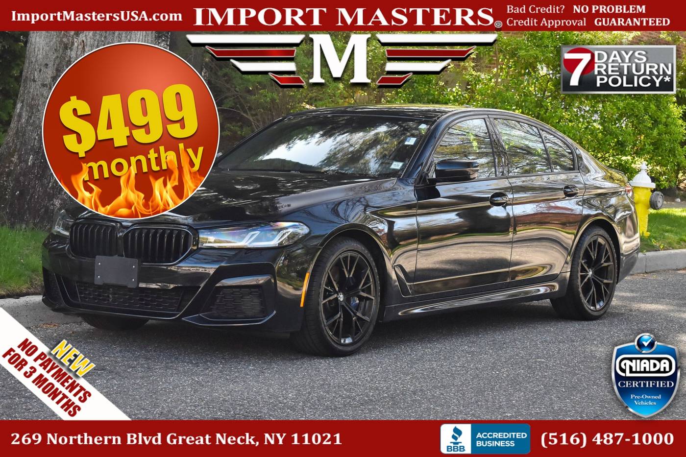 2022 BMW 5 Series 530i — Sedan — 44,299 mi — Great Neck, NY