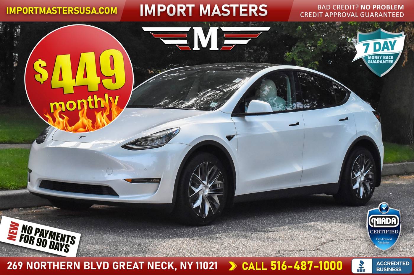 2022 Tesla Model Y Long Range — SUV — 46,767 mi — Great Neck, NY