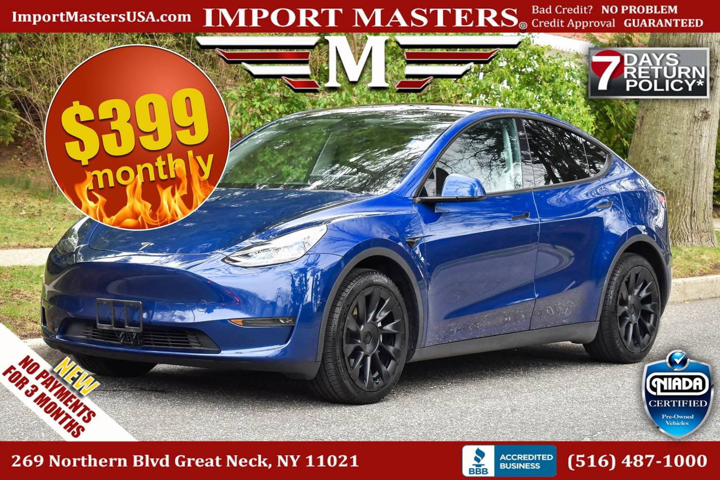 2020 Tesla Model Y Long Range — SUV — 24,740 mi — Great Neck, NY