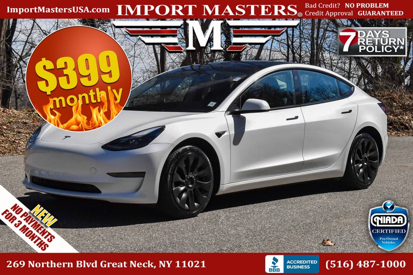 2023 Tesla Model 3 Model 3 — Sedan — 28,464 mi — Great Neck, NY