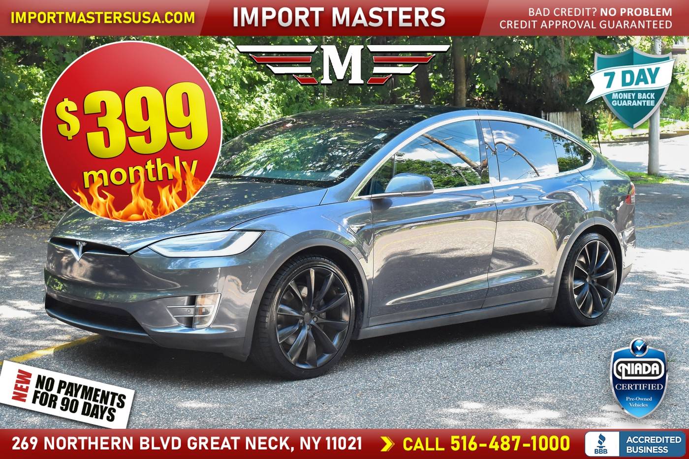 2017 Tesla Model X 90D — SUV — 66,284 mi — Great Neck, NY
