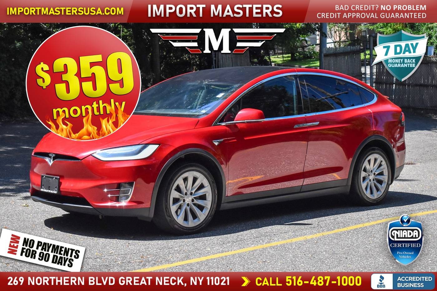2017 Tesla Model X 75D — SUV — 53,400 mi — Great Neck, NY