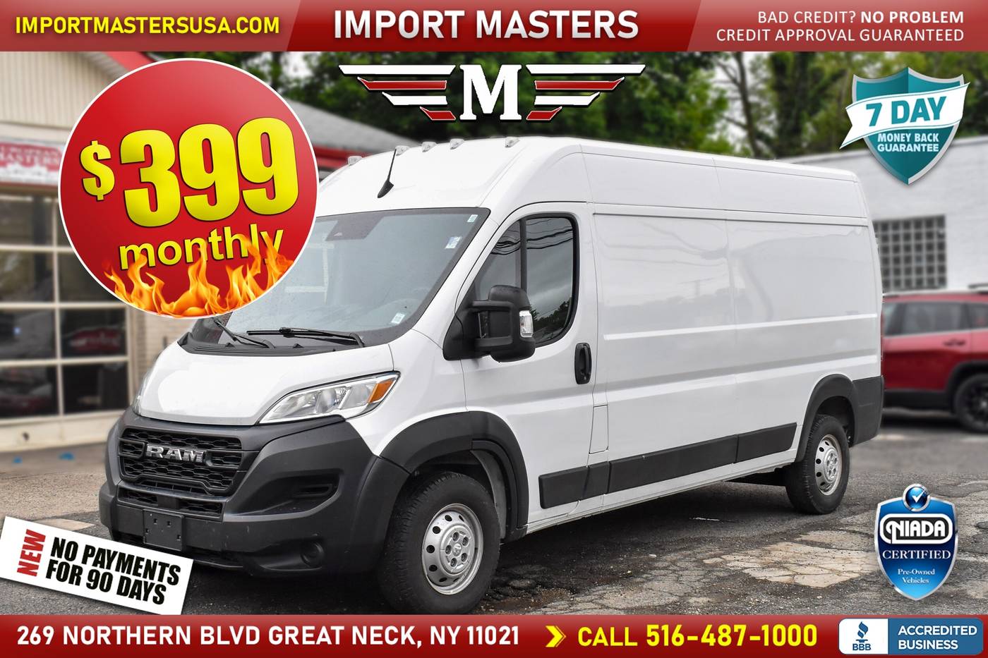 2023 Ram ProMaster Cargo Van 2500 — Cargo Van — 55,689 mi — Great Neck, NY