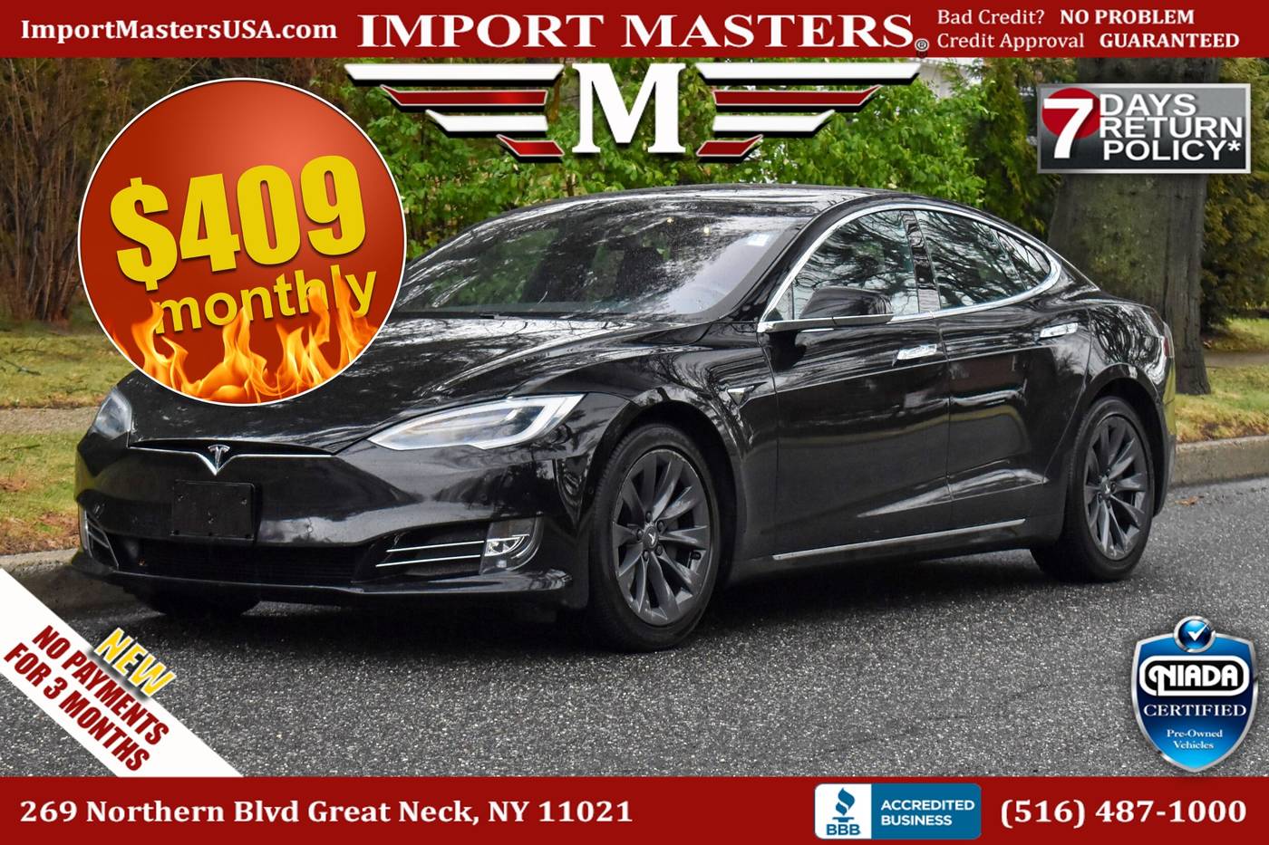 2019 Tesla Model S Standard Range — Hatchback — 60,068 mi — Great Neck, NY