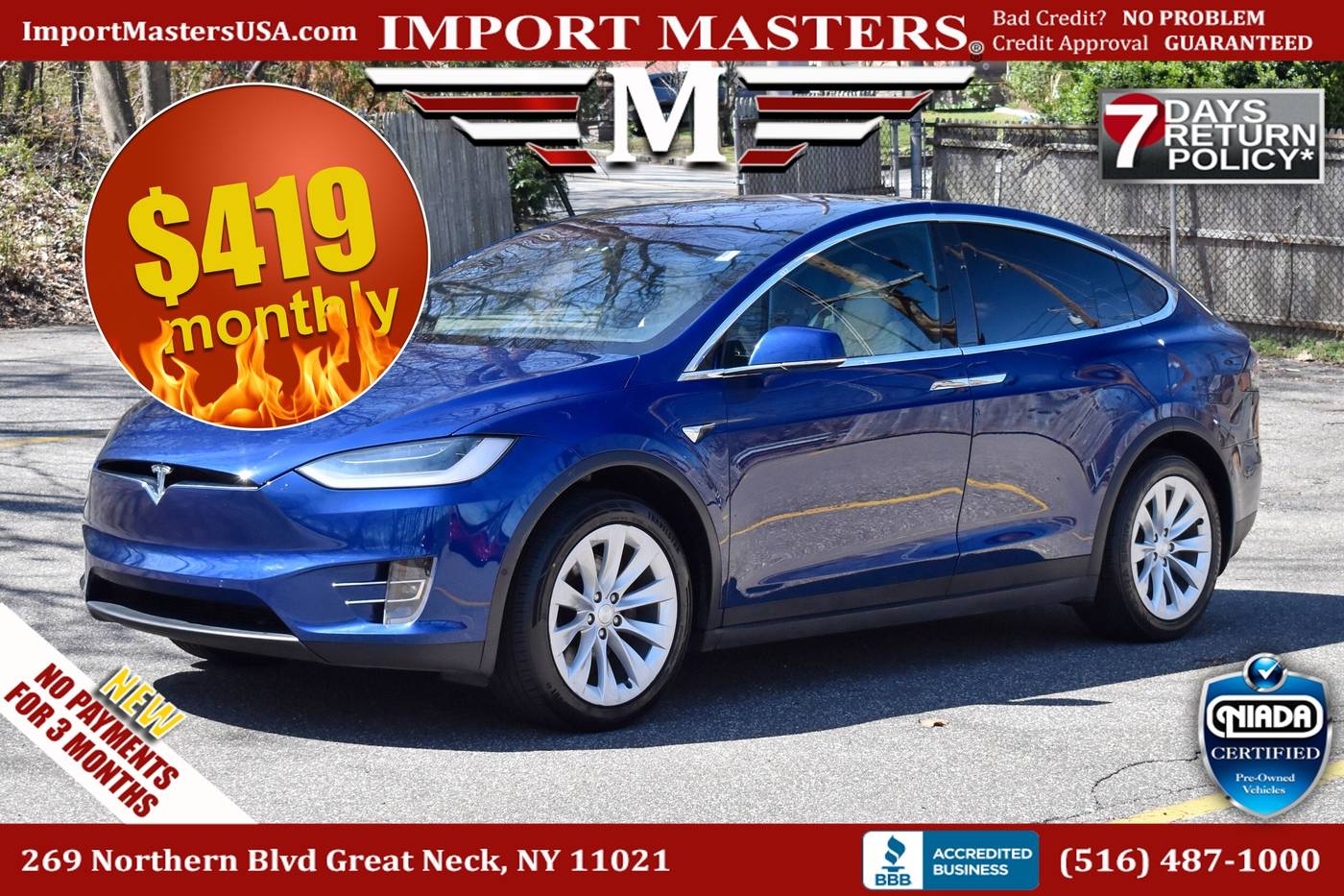 2019 Tesla Model X Long Range — SUV — 59,494 mi — Great Neck, NY
