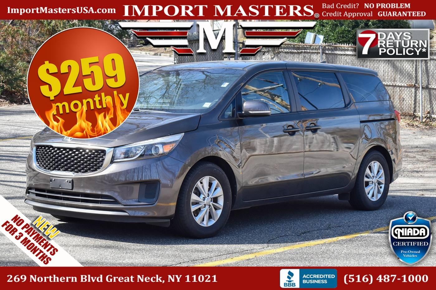 2018 Kia Sedona LX — Minivan — 26,276 mi — Great Neck, NY