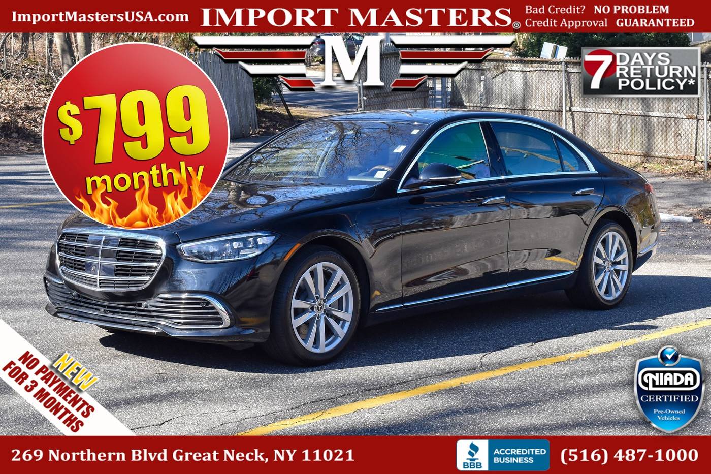 2022 Mercedes-Benz S-Class S 500 — Sedan — 48,176 mi — Great Neck, NY