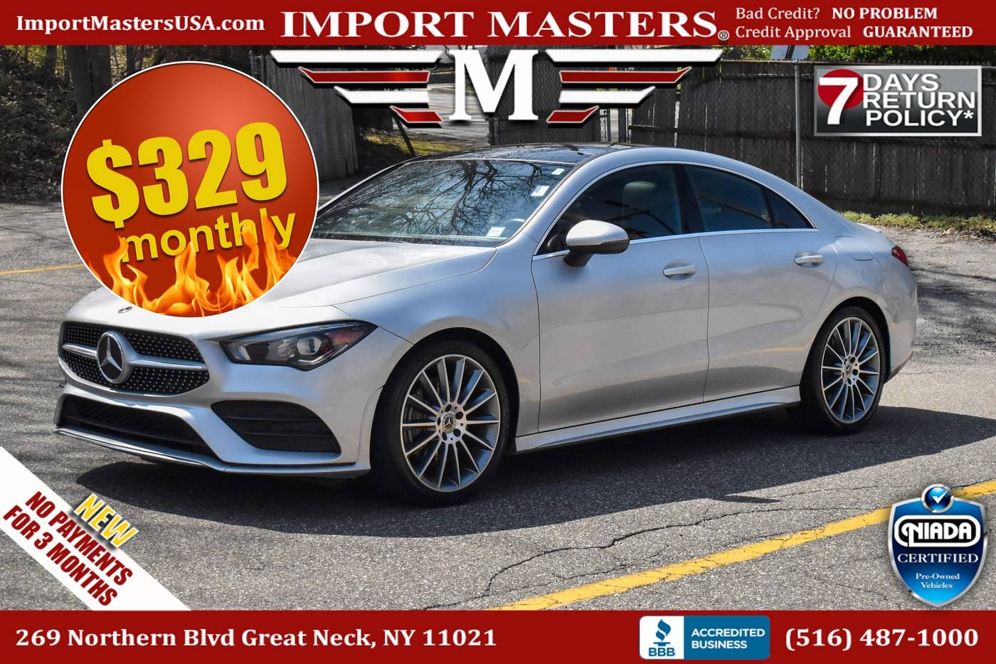 2020 Mercedes-Benz CLA CLA 250 — Sedan — 60,606 mi — Great Neck, NY