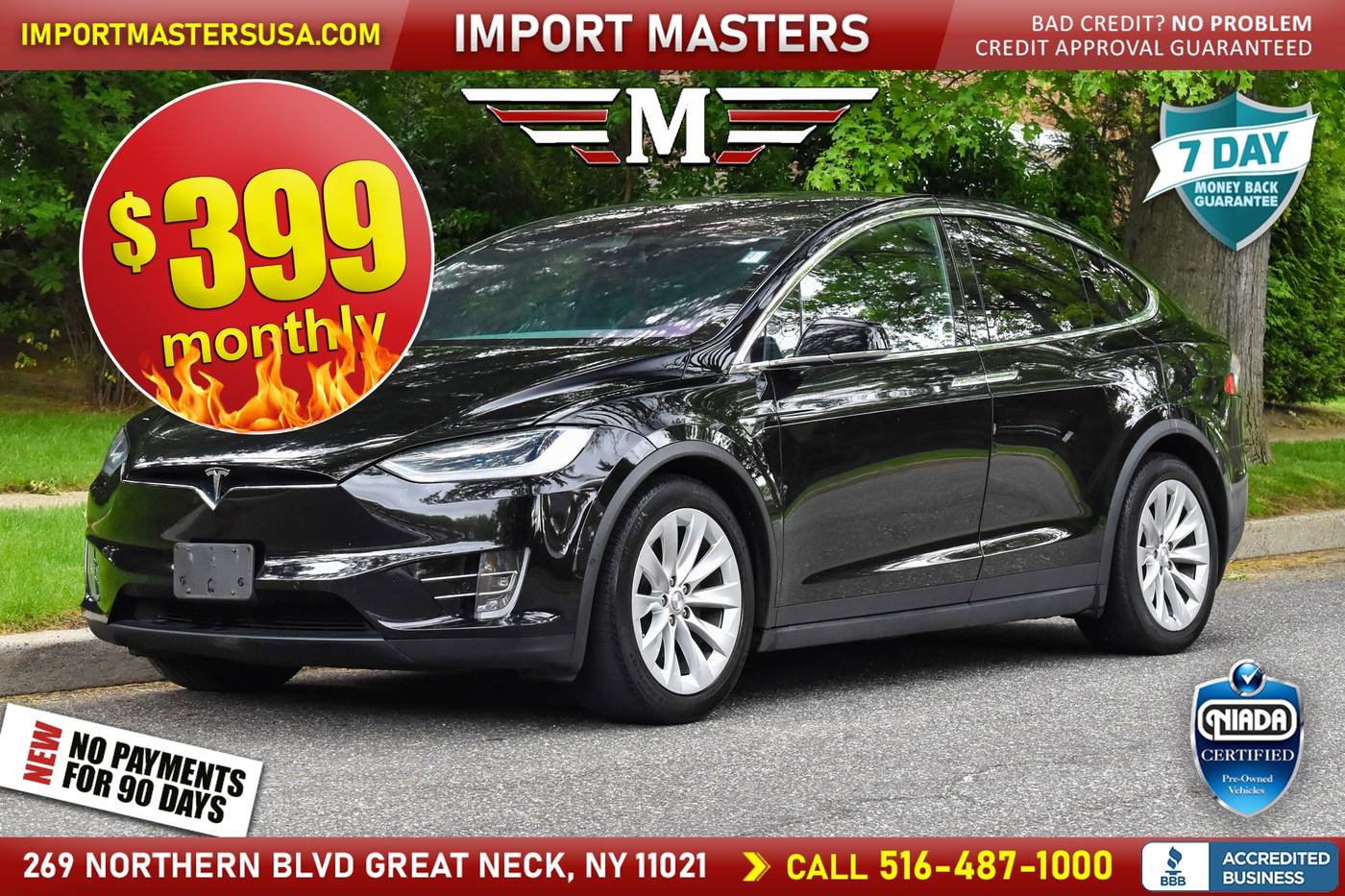2018 Tesla Model X 75D — SUV — 66,850 mi — Great Neck, NY