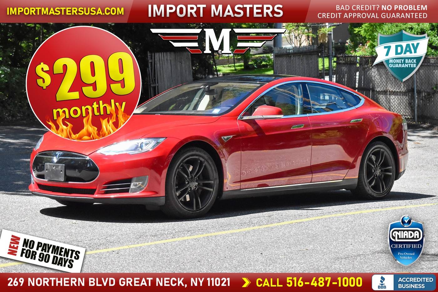 2014 Tesla Model S 60 — Hatchback — 70,590 mi — Great Neck, NY