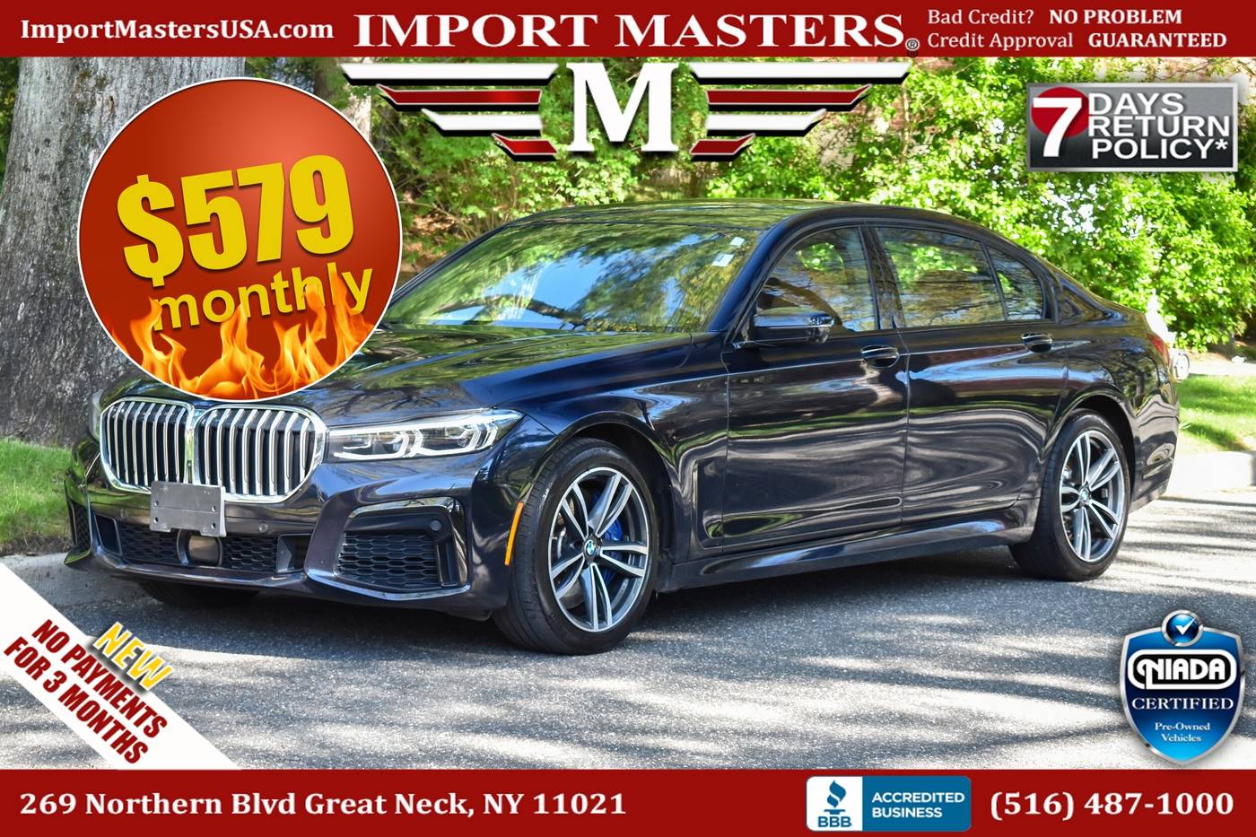 2022 BMW 7 Series 750i — Sedan — 62,338 mi — Great Neck, NY