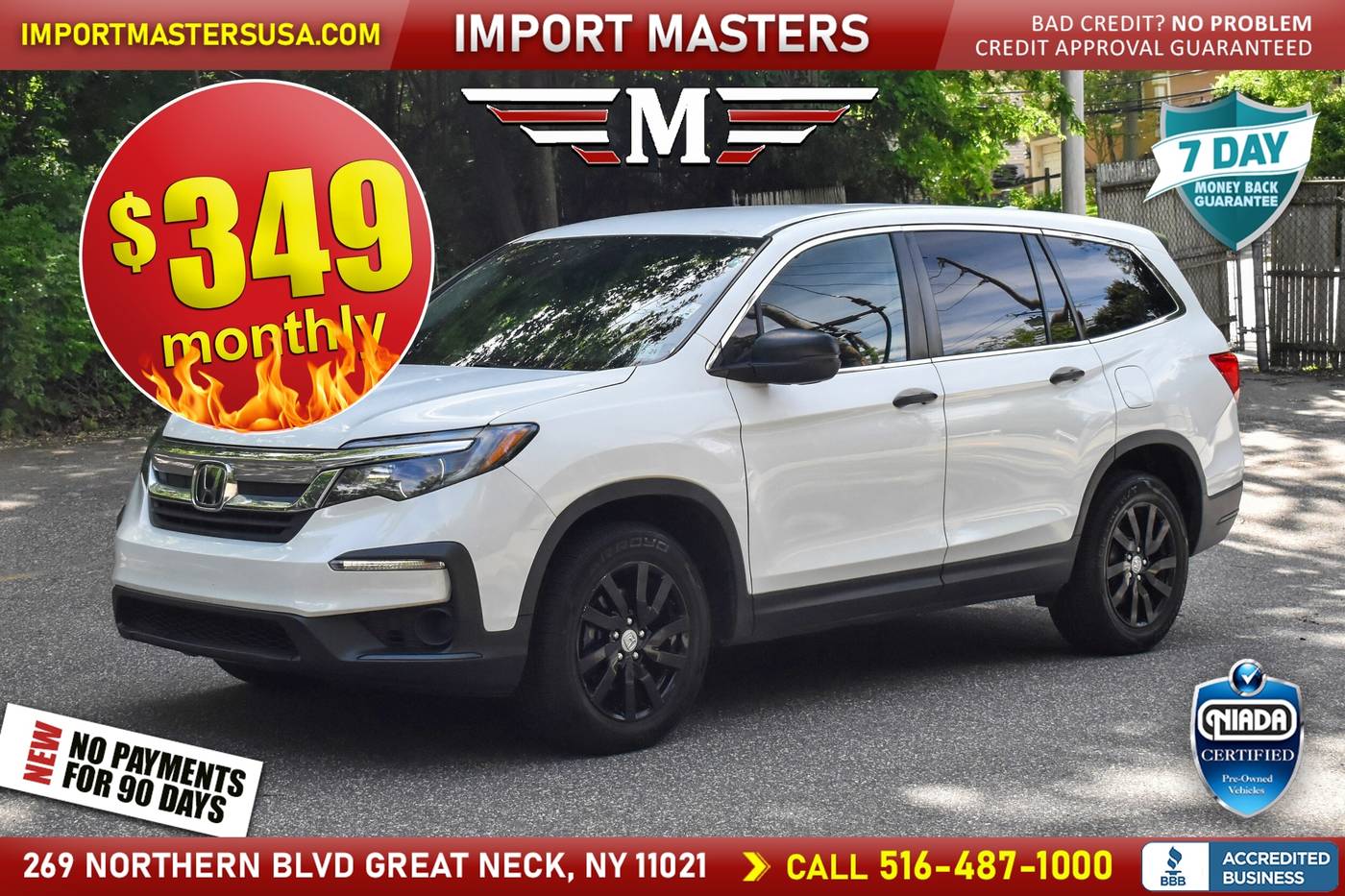 2020 Honda Pilot LX — SUV — 66,872 mi — Great Neck, NY
