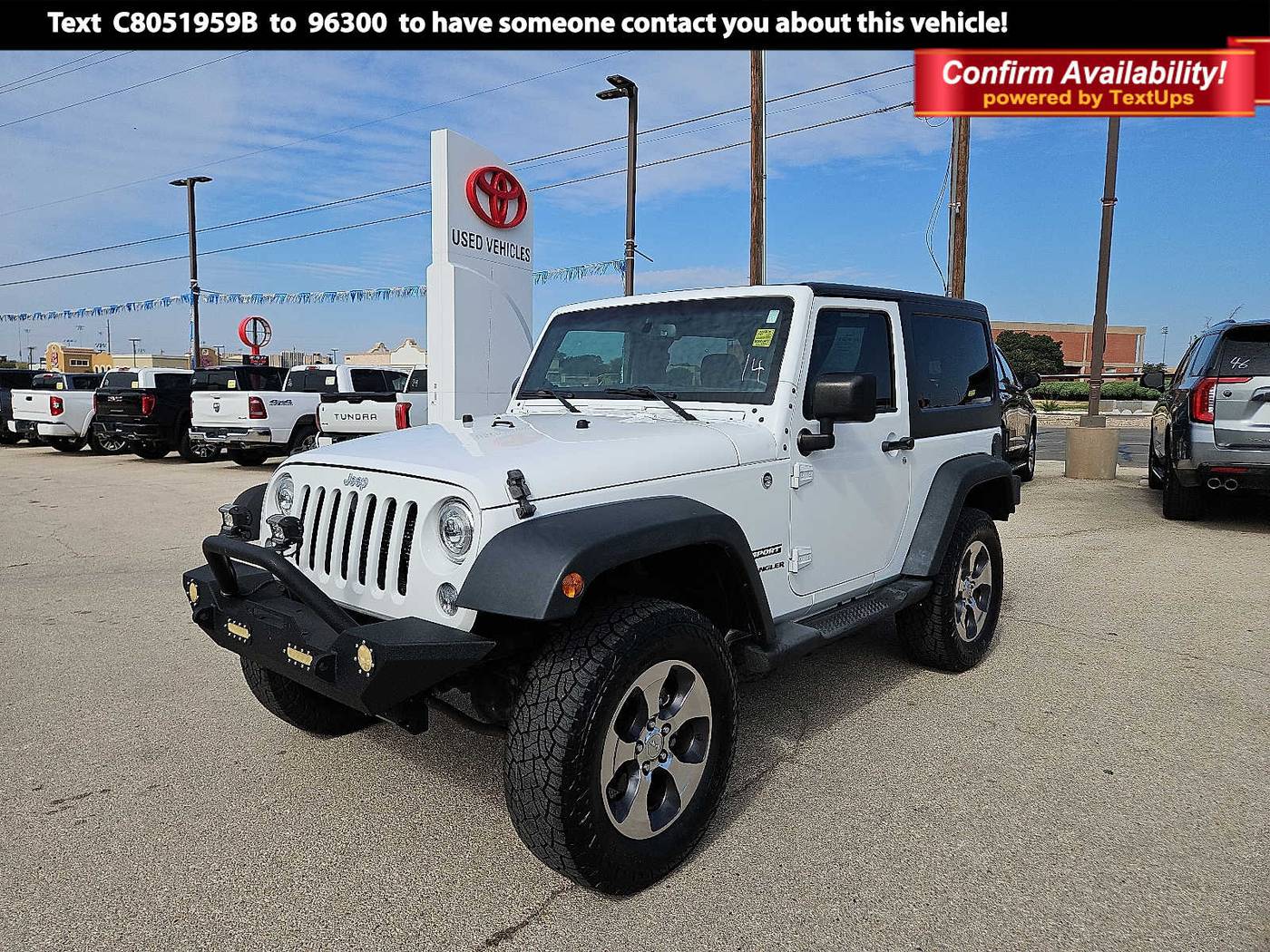 2015 Jeep Wrangler Sport — SUV — 94,745 mi — San Angelo, TX