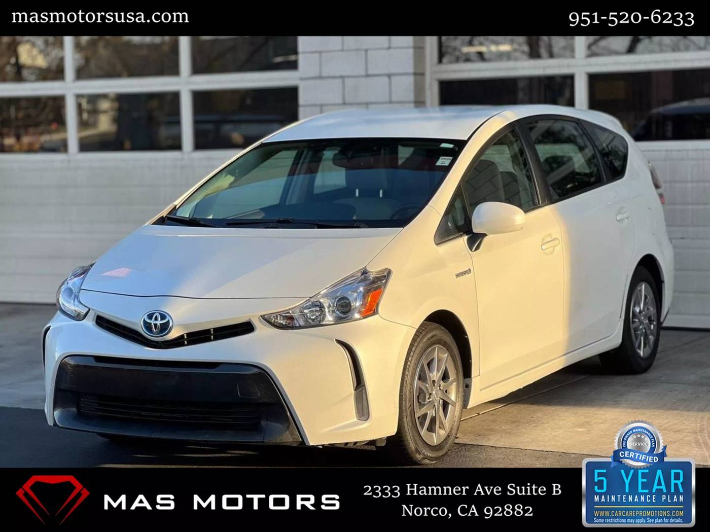 2015 Toyota Prius v Four — Wagon — 75,103 mi — Norco, CA
