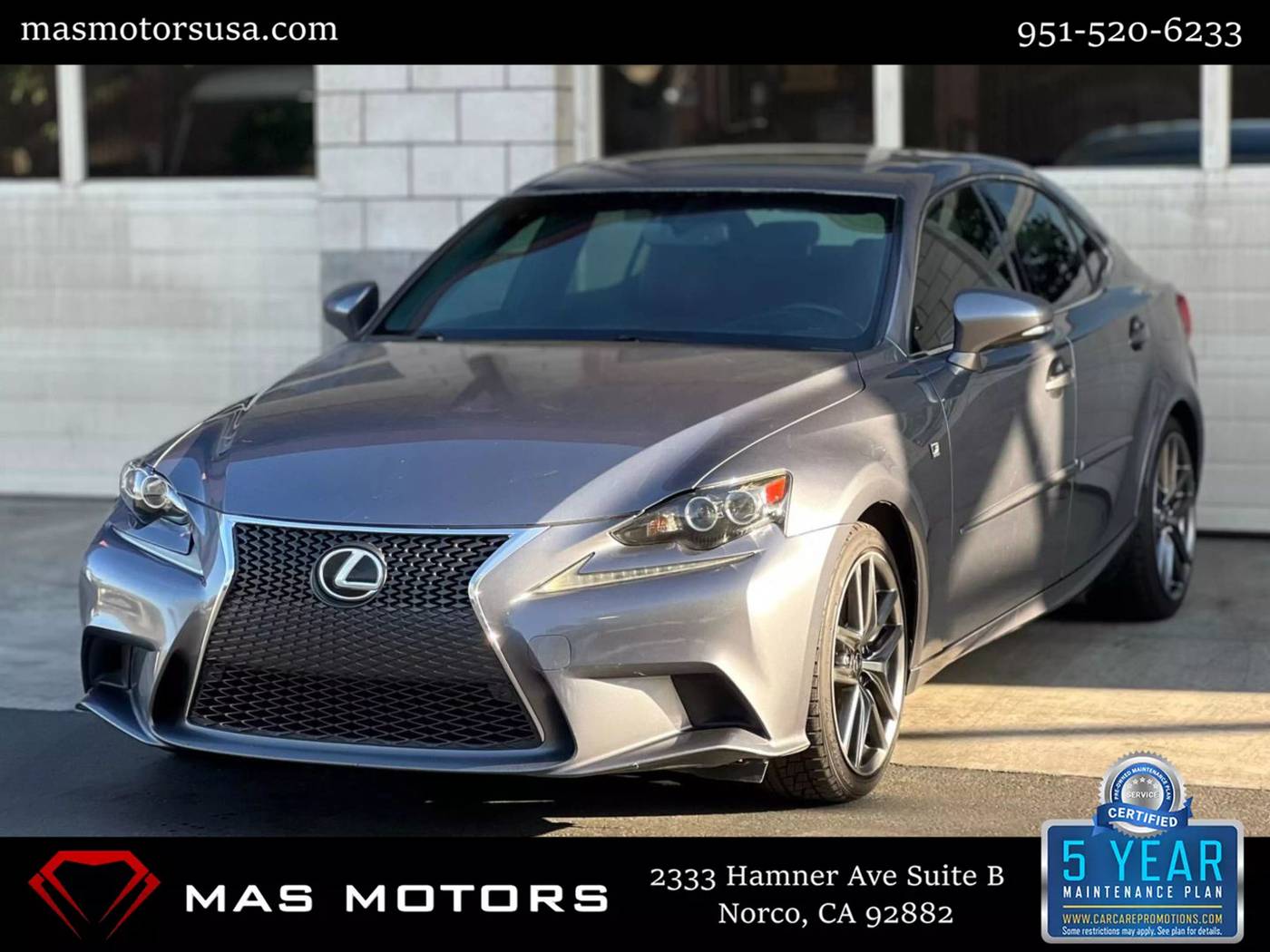 2015 Lexus IS IS 350 — Sedan — 112,552 mi — Norco, CA
