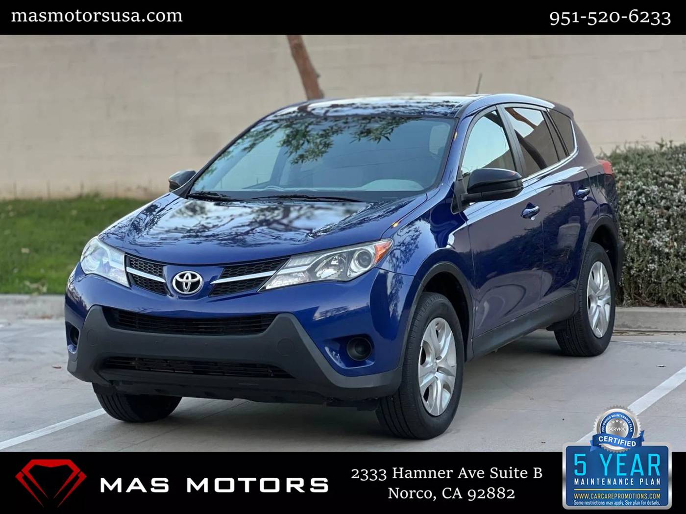 2015 Toyota RAV4 LE — SUV — 71,550 mi — Norco, CA