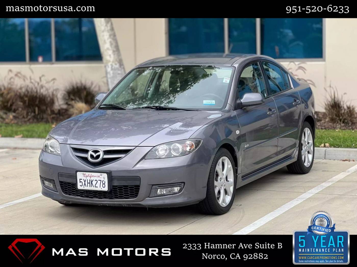 2007 Mazda Mazda3 s Grand Touring — Sedan — 47,463 mi — Norco, CA