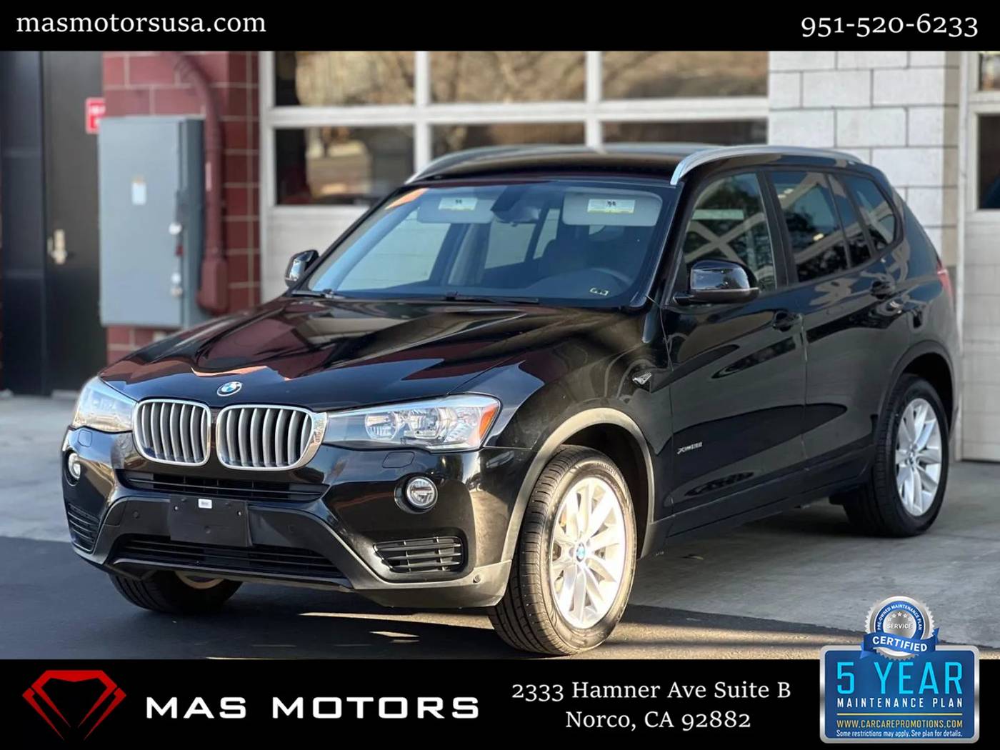 2017 BMW X3 28i — SUV — 88,478 mi — Norco, CA
