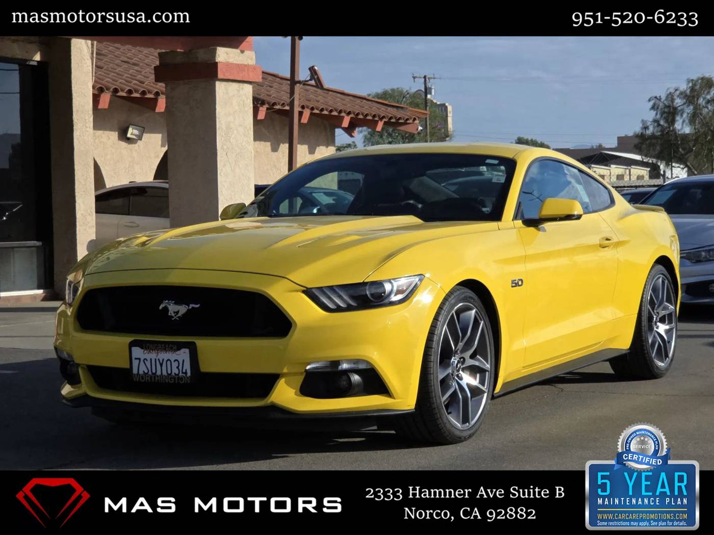2016 Ford Mustang GT Premium — Coupe — 90,610 mi — Norco, CA